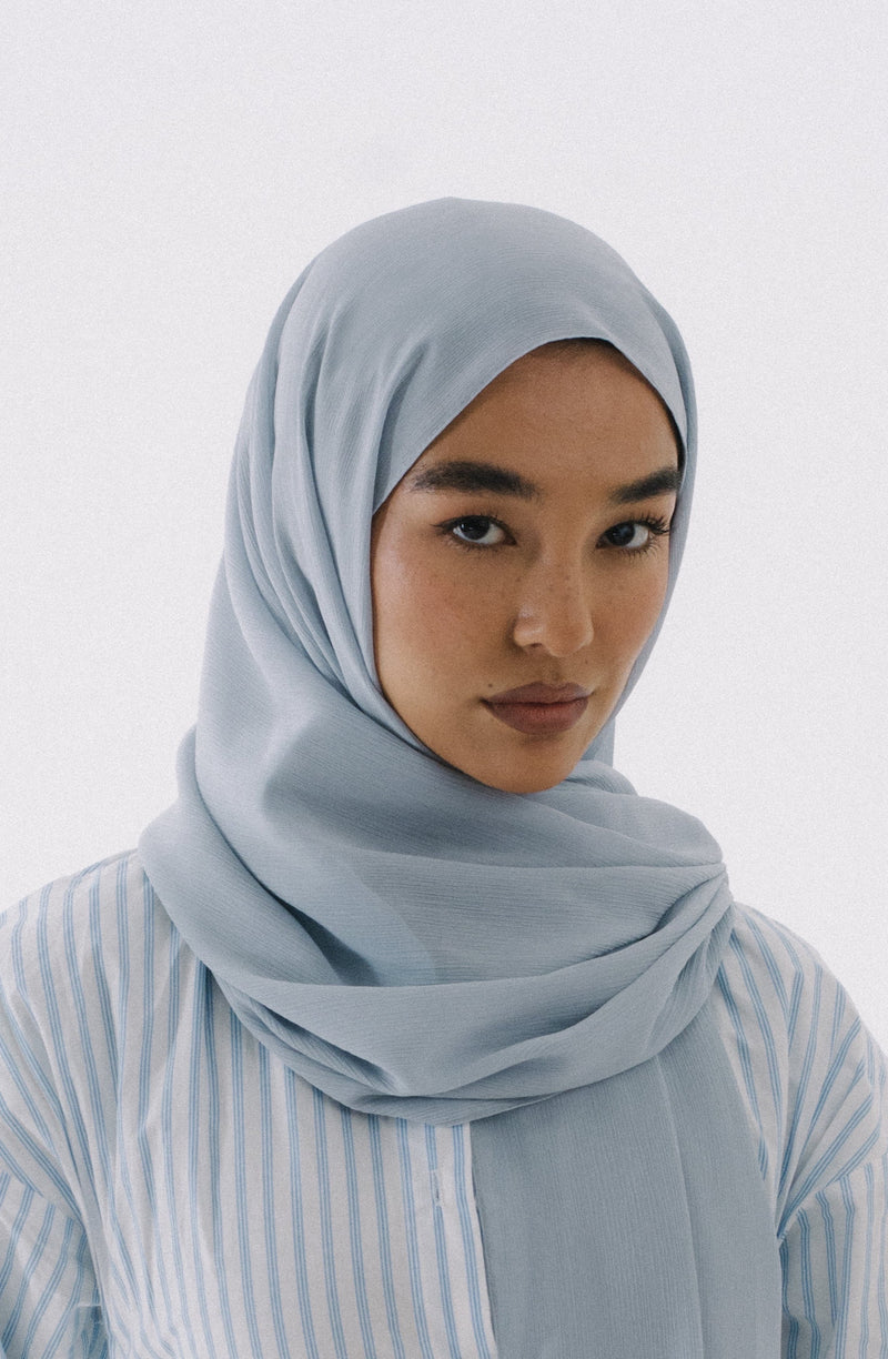 Single Ribbed Chiffon Hijab