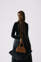 Tonal Tartan Square Satin Hijab Large